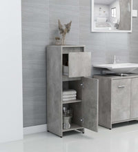 Badezimmerschrank Betongrau 30x30x95 cm Holzwerkstoff