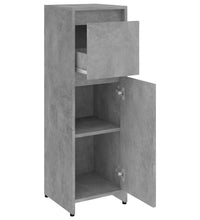 Badezimmerschrank Betongrau 30x30x95 cm Holzwerkstoff