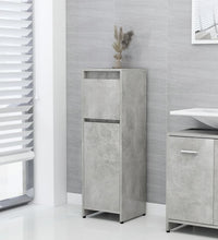 Badezimmerschrank Betongrau 30x30x95 cm Holzwerkstoff