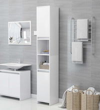 Badezimmerschrank Weiß 30x30x183,5 cm Holzwerkstoff