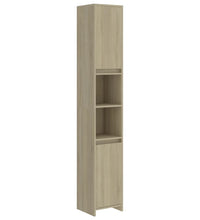 Badezimmerschrank Sonoma-Eiche 30x30x183,5 cm Holzwerkstoff