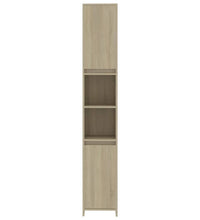 Badezimmerschrank Sonoma-Eiche 30x30x183,5 cm Holzwerkstoff