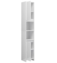 Badezimmerschrank Hochglanz-Weiß 30x30x183,5 cm Holzwerkstoff