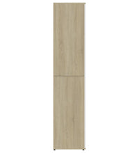 Schuhschrank Weiß & Sonoma-Eiche 80x39x178 cm Holzwerkstoff