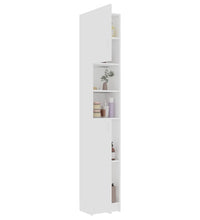 Badezimmerschrank Weiß 32×25,5×190 cm Holzwerkstoff