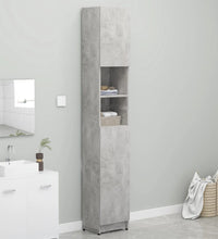 Badezimmerschrank Betongrau 32x25,5x190 cm Holzwerkstoff