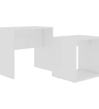 Couchtisch-Set Weiß 48x30x45 cm Holzwerkstoff