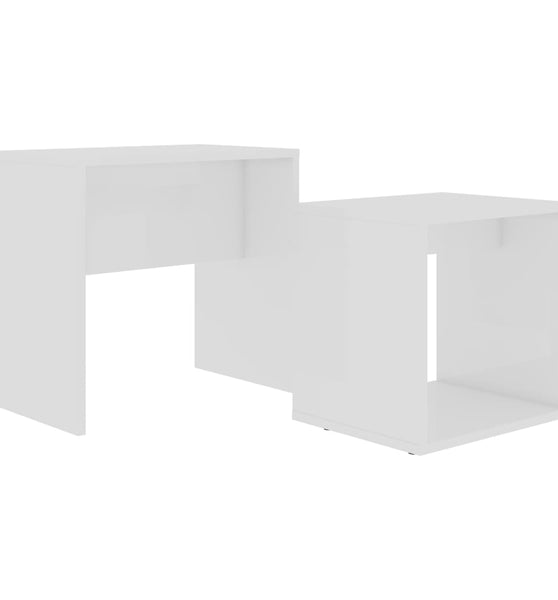 Couchtisch-Set Weiß 48x30x45 cm Holzwerkstoff