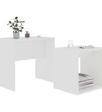 Couchtisch-Set Weiß 48x30x45 cm Holzwerkstoff