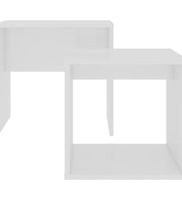 Couchtisch-Set Weiß 48x30x45 cm Holzwerkstoff