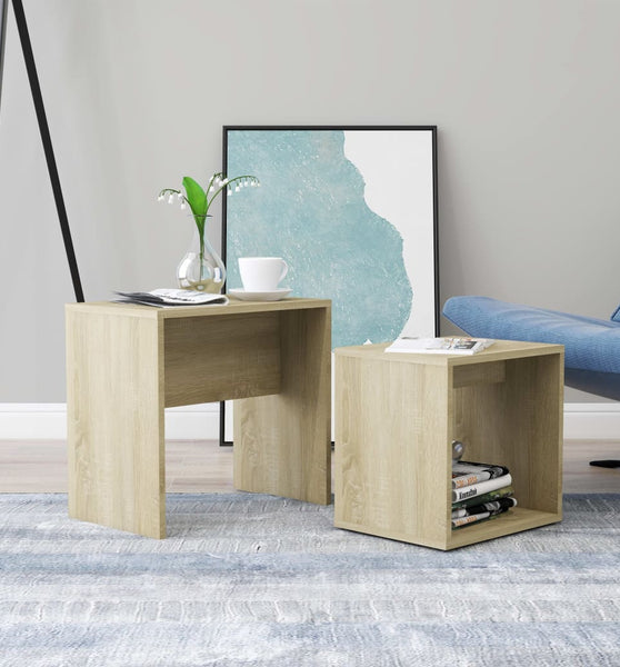 Couchtisch-Set Sonoma-Eiche 48 x 30 x 45 cm Holzwerkstoff