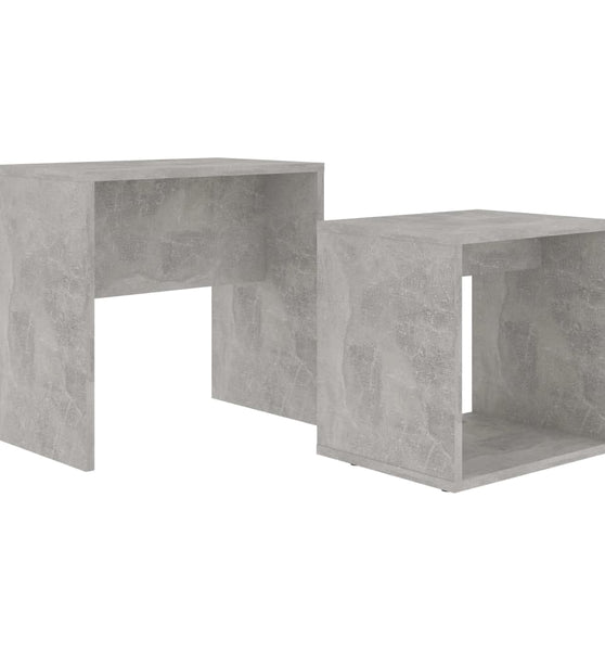 Couchtisch-Set Betongrau 48x30x45 cm Holzwerkstoff