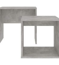 Couchtisch-Set Betongrau 48x30x45 cm Holzwerkstoff