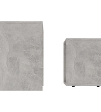 Couchtisch-Set Betongrau 48x30x45 cm Holzwerkstoff