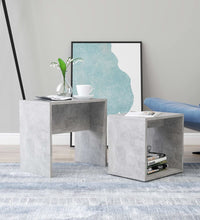 Couchtisch-Set Betongrau 48x30x45 cm Holzwerkstoff