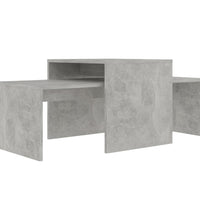 Couchtisch-Set Betongrau 100x48x40 cm Holzwerkstoff