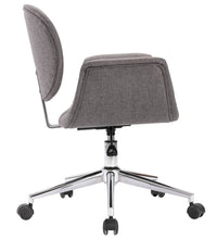 Bürostuhl Drehbar Grau Stoff