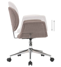Drehbarer Bürostuhl Taupe Stoff