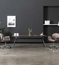Drehbarer Bürostuhl Taupe Stoff
