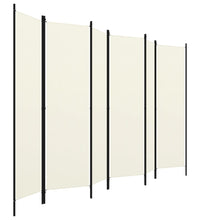 6-tlg. Raumteiler Weiß 300x180 cm