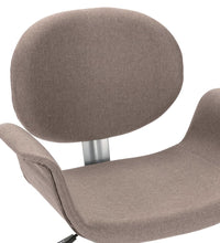 Esszimmerstühle 2 Stk. Drehbar Taupe Stoff