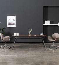Esszimmerstühle 2 Stk. Drehbar Taupe Stoff