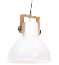 Hängelampe Industriestil 25 W Weiß Rund 40 cm E27
