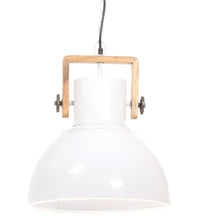 Hängelampe Industriestil 25 W Weiß Rund 40 cm E27