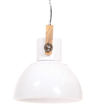 Hängelampe Industriestil 25 W Weiß Rund 40 cm E27