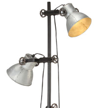 Stehlampe 2-flammig Silbern E27 Gusseisen