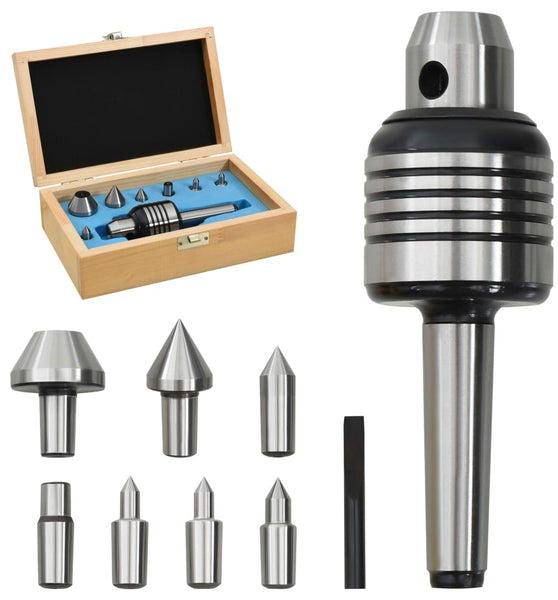 10-tlg. Mitlaufende Körnerspitze Set MT2