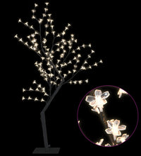 Weihnachtsbaum 128 LEDs Warmweißes Licht Kirschblüten 120 cm