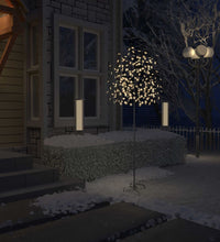 Weihnachtsbaum 220 LEDs Warmweißes Licht Kirschblüten 220 cm