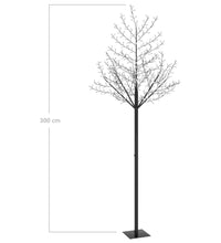 Weihnachtsbaum 600 LEDs Warmweißes Licht Kirschblüten 300 cm