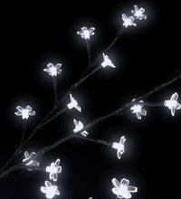 Weihnachtsbaum 2000 LEDs Kaltweißes Licht Kirschblüten 500 cm