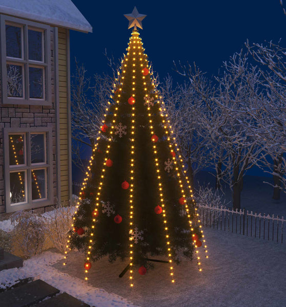 Weihnachtsbaum-Lichternetz mit 500 LEDs 500 cm