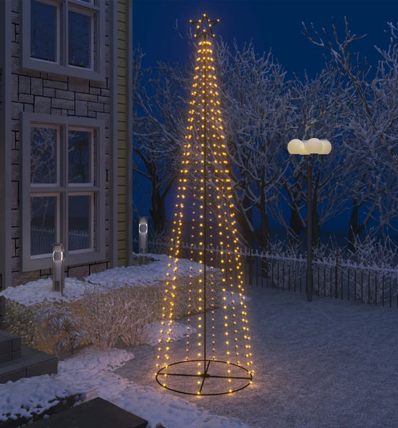 Weihnachtsbaum in Kegelform 400 LEDs Warmweiß 100x360 cm