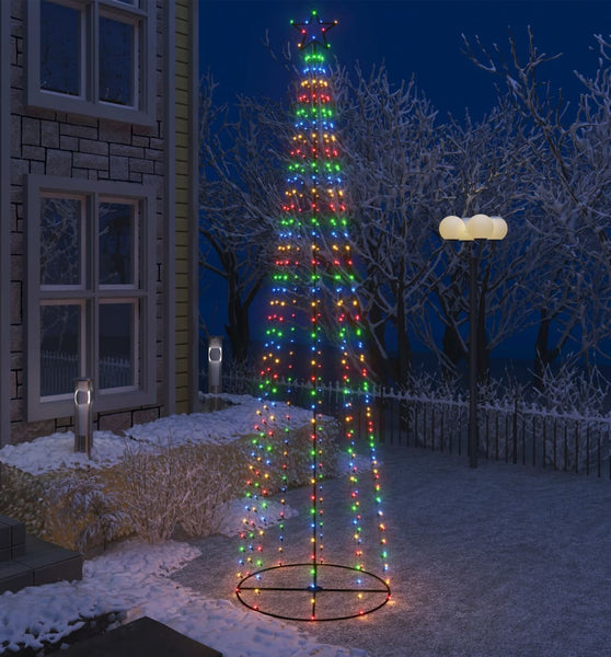 Weihnachtsbaum in Kegelform 400 LEDs Bunt 100x360 cm