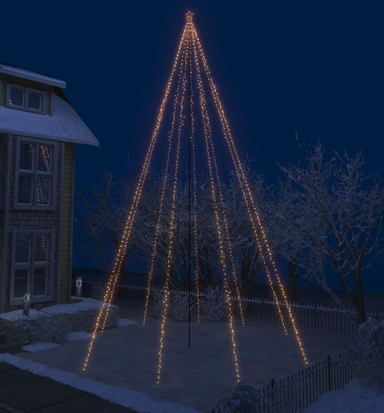 LED-Lichterkette Weihnachtsbaum Indoor Outdoor 1300 LEDs 8 m