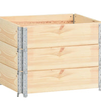 Hochbeete 3 Stk. 60x80 cm Kiefer Massivholz