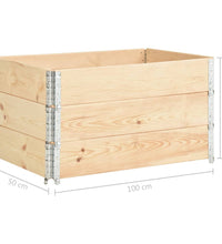 Hochbeete 3 Stk. 50x100 cm Kiefer Massivholz