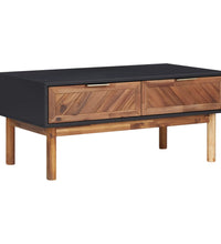 Couchtisch 90x50x40 cm Akazie Massivholz und MDF