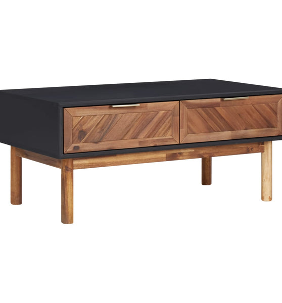Couchtisch 90x50x40 cm Akazie Massivholz und MDF