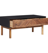 Couchtisch 90x50x40 cm Akazie Massivholz und MDF