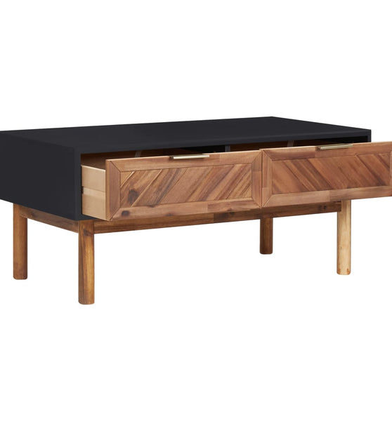 Couchtisch 90x50x40 cm Akazie Massivholz und MDF