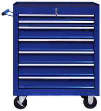 Werkstattwagen mit 7 Schubladen Blau