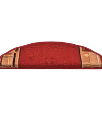 Treppenmatten Selbstklebend 15 Stk. Rot 65x21x4 cm