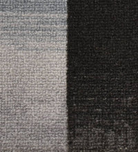 Treppenmatten Selbstklebend 15 Stk. Schwarz und Grau 65x21x4 cm