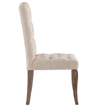 Esszimmerstühle 2 Stk. Beige Leinenoptik Stoff