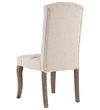 Esszimmerstühle 2 Stk. Beige Leinenoptik Stoff